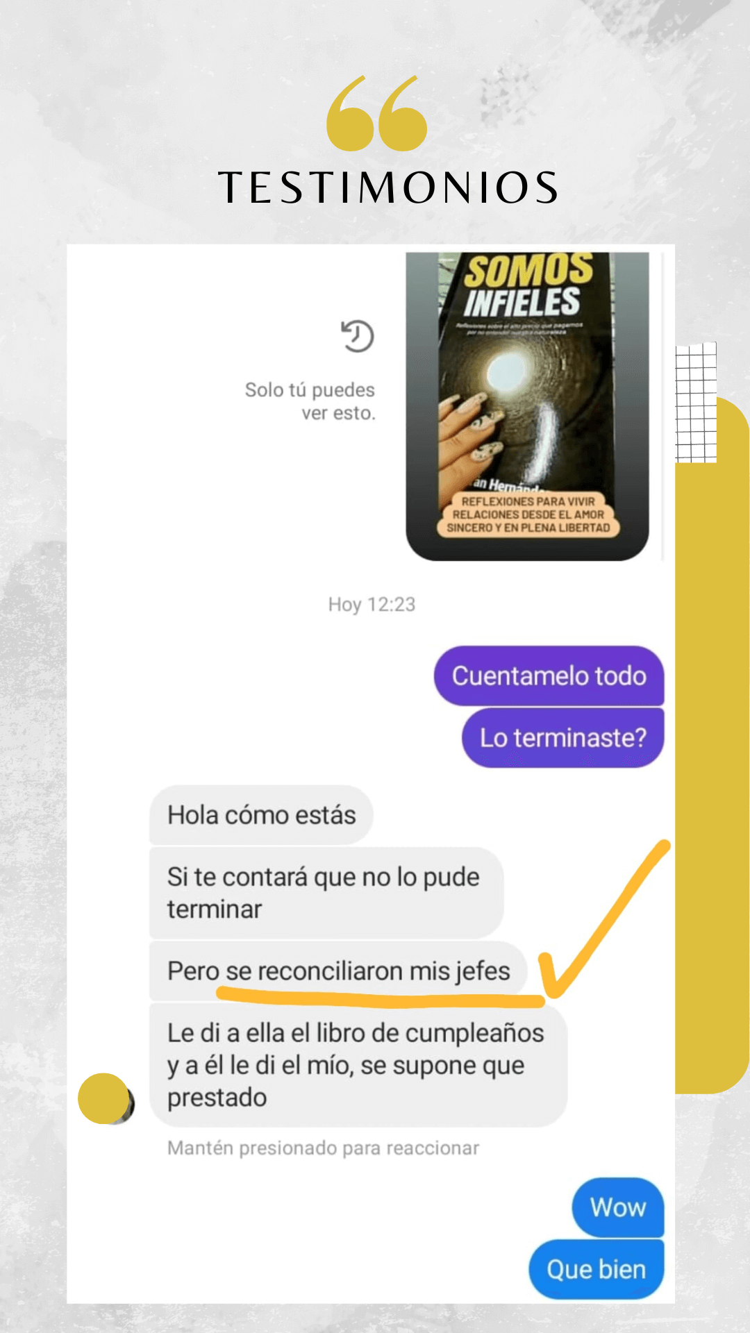 testimonios libro somos infieles Felipe Beltrán Hernández